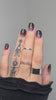 pink nails, short pink nails, short pink nails, black nails, short black nails, black square nails, squoval nails, Press On Nails, Fake Nails, Stick-On Nails, Glue-On Nails, purple nails, ombre nails
