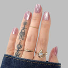 Pink Bling,Ellie Vincy Press on Nails,  Square,Other, Pink press on nails,30 pcs, False nails,Reusable,Glue on nails,Sticky on nails,Pop on nails